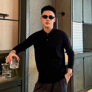 loro piana fine wool henley sweater